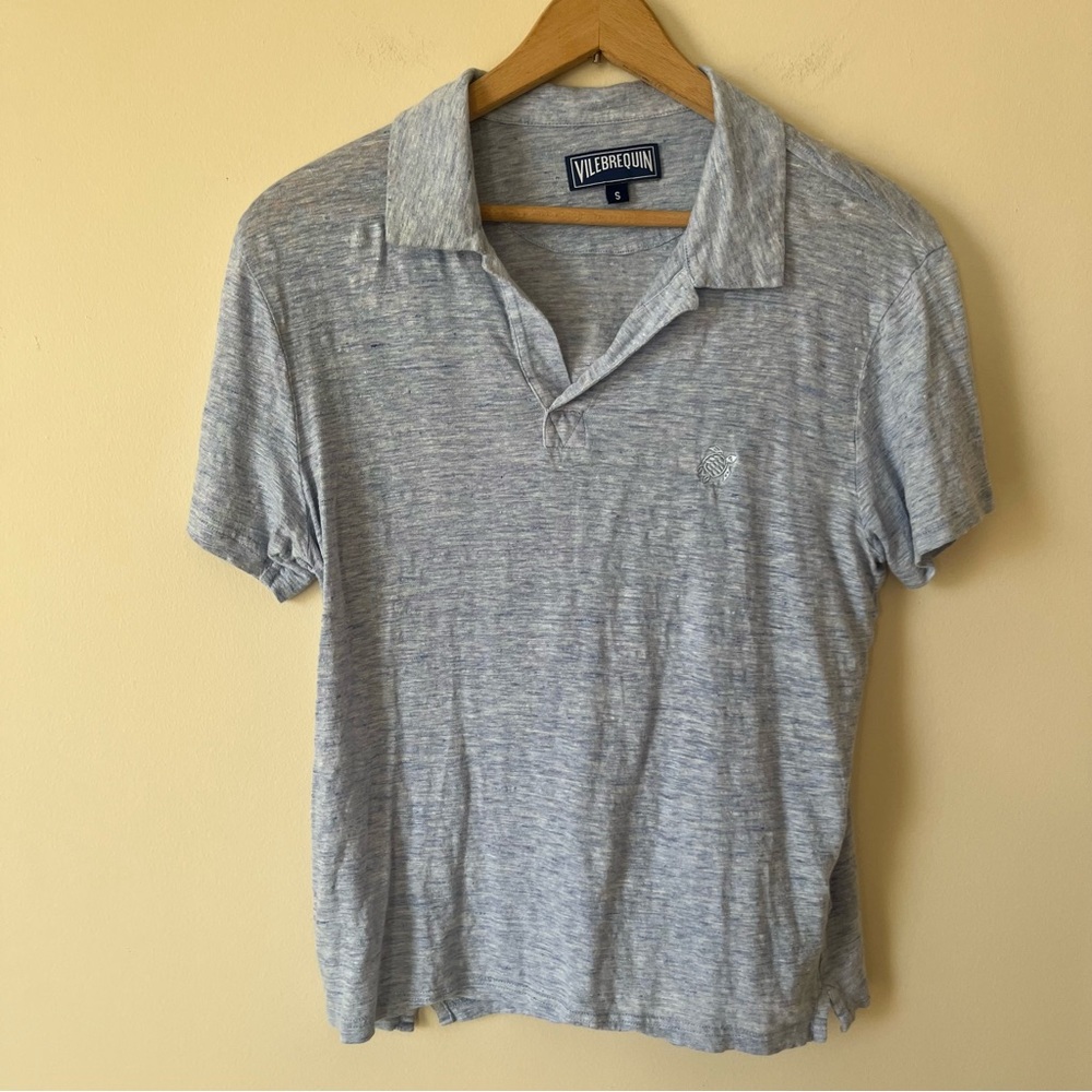 Vilebrequin Women's Polo Shirt 100% Linen Size Small